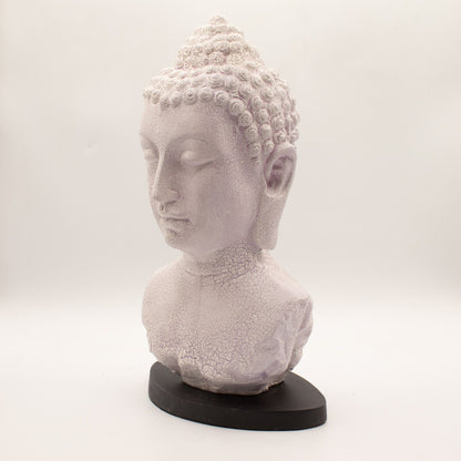 Buddha Mellszobor Lámpa Levendula Kéreg Minta - Ovális Talp