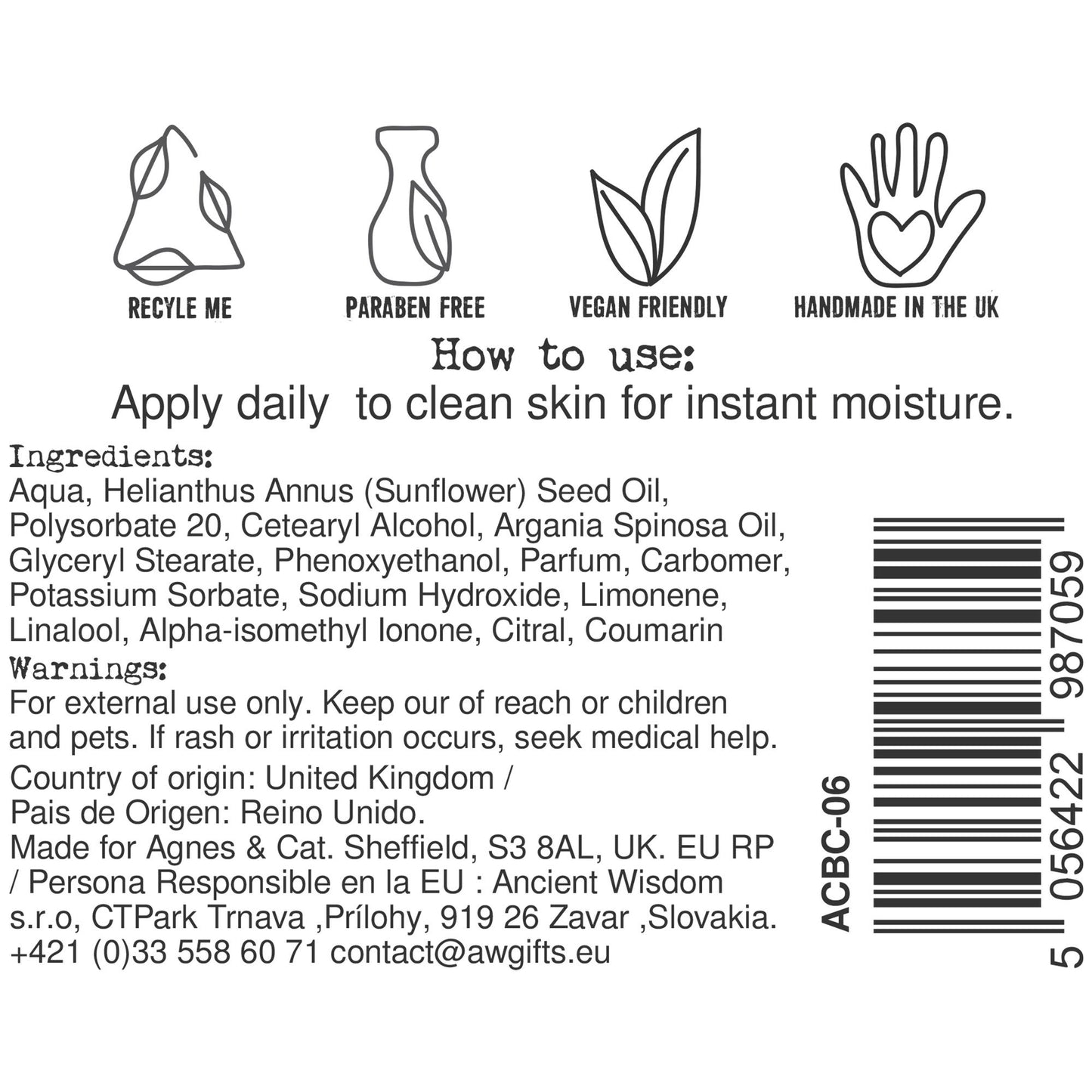 Kéz- és testápoló krém – Provence – 300 ml