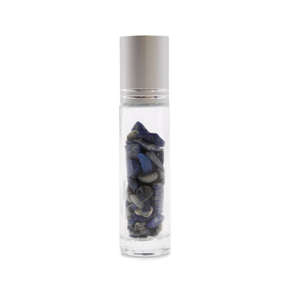 Roll-on üvegcse 5 ml – szodalit, ezüst színű kupak