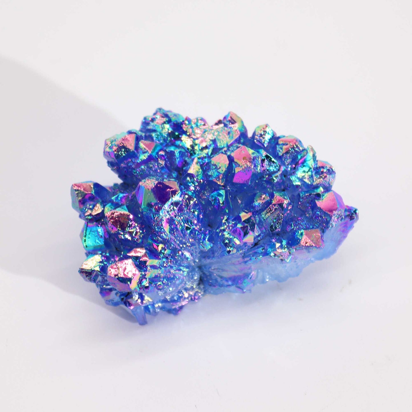 Közepes, továbbfejlesztett kvarc - Aura Aqua Halo kvarc (kb. 100-150 g, 7-10 cm)