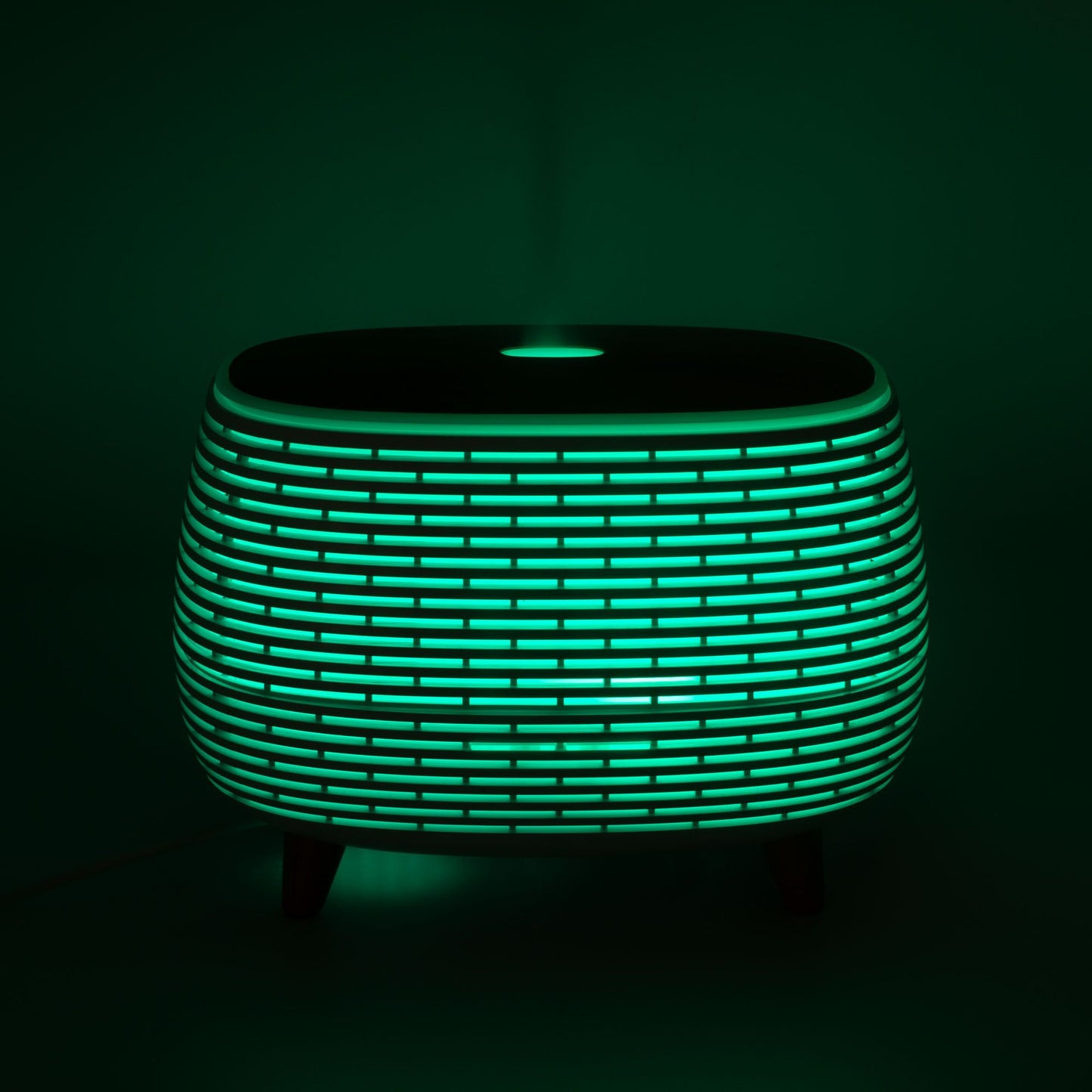 Futurisztikus bordázott aroma diffúzor színváltós fénnyel