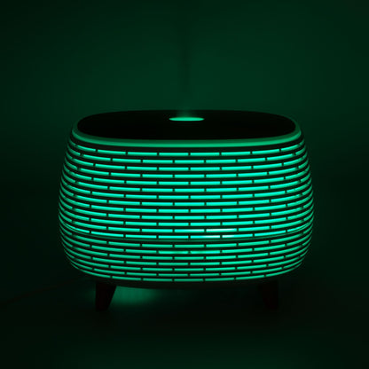 Futurisztikus bordázott aroma diffúzor színváltós fénnyel