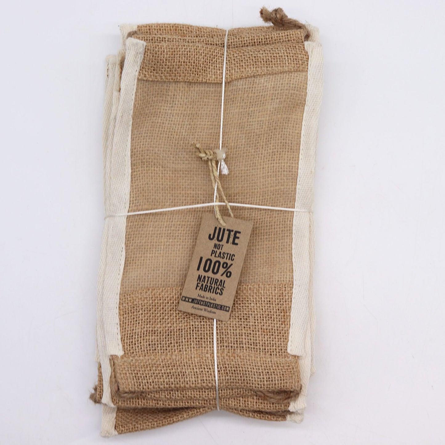 Nagy mosott jutazsák – 26 × 15 cm