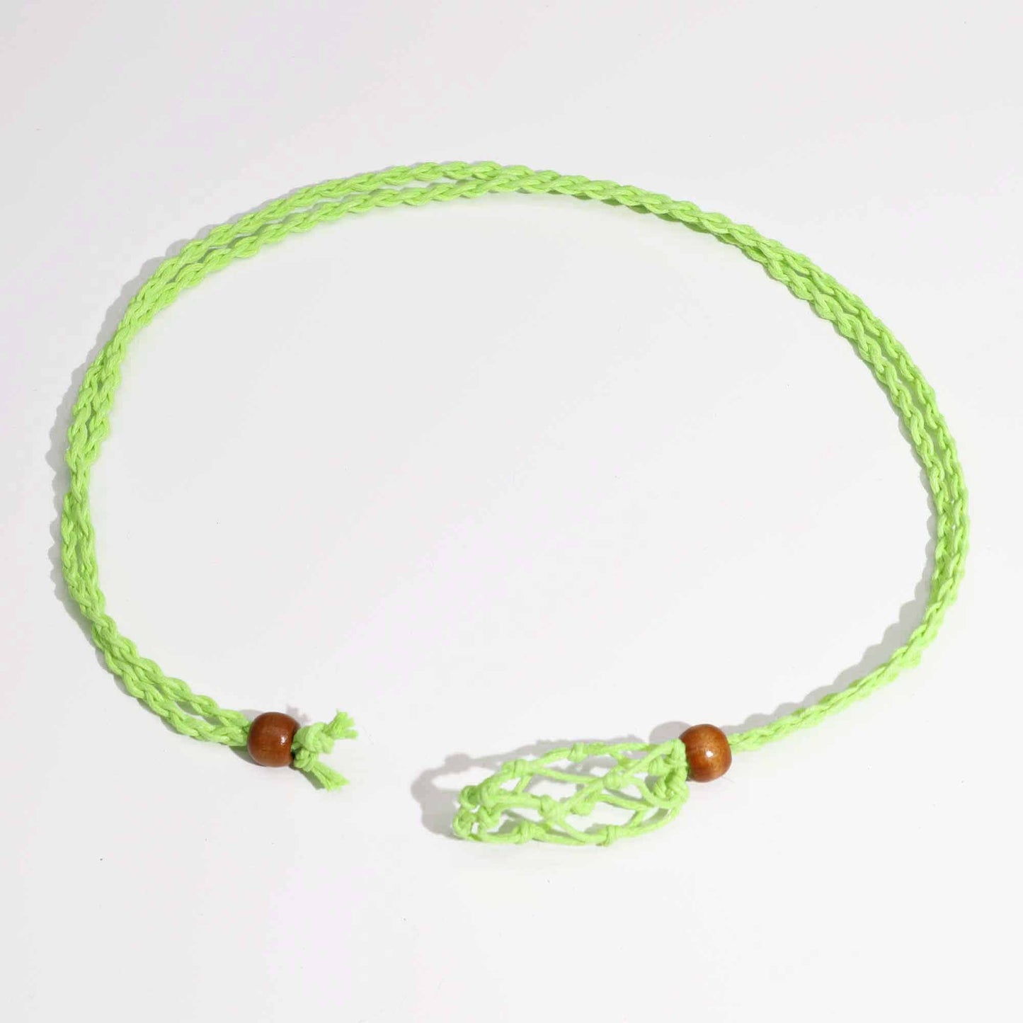 Drágakő nyaklánczsinór – zöld, 45 cm / 18 inch