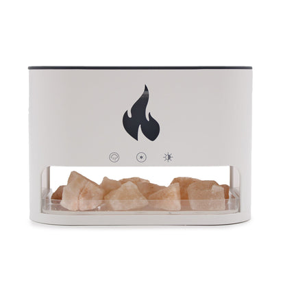 Blaze Aroma Diffúzor – Himalájai Sókamra – USB-C – Láng effektus (Sóval együtt)