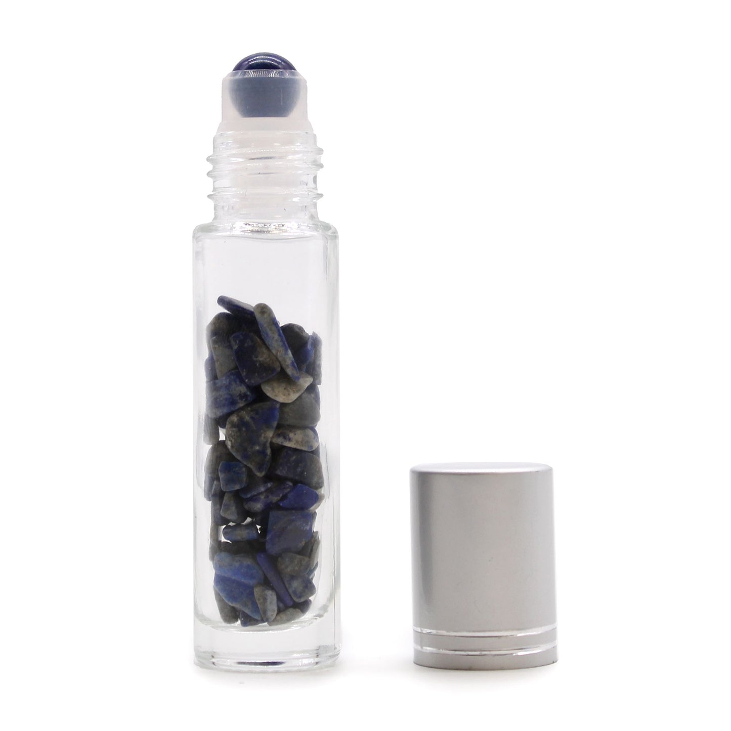 Roll-on üvegcse 5 ml – szodalit, ezüst színű kupak