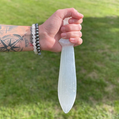 Nagy Szelenit nagyméretű rituális kés – spirális (25 cm)