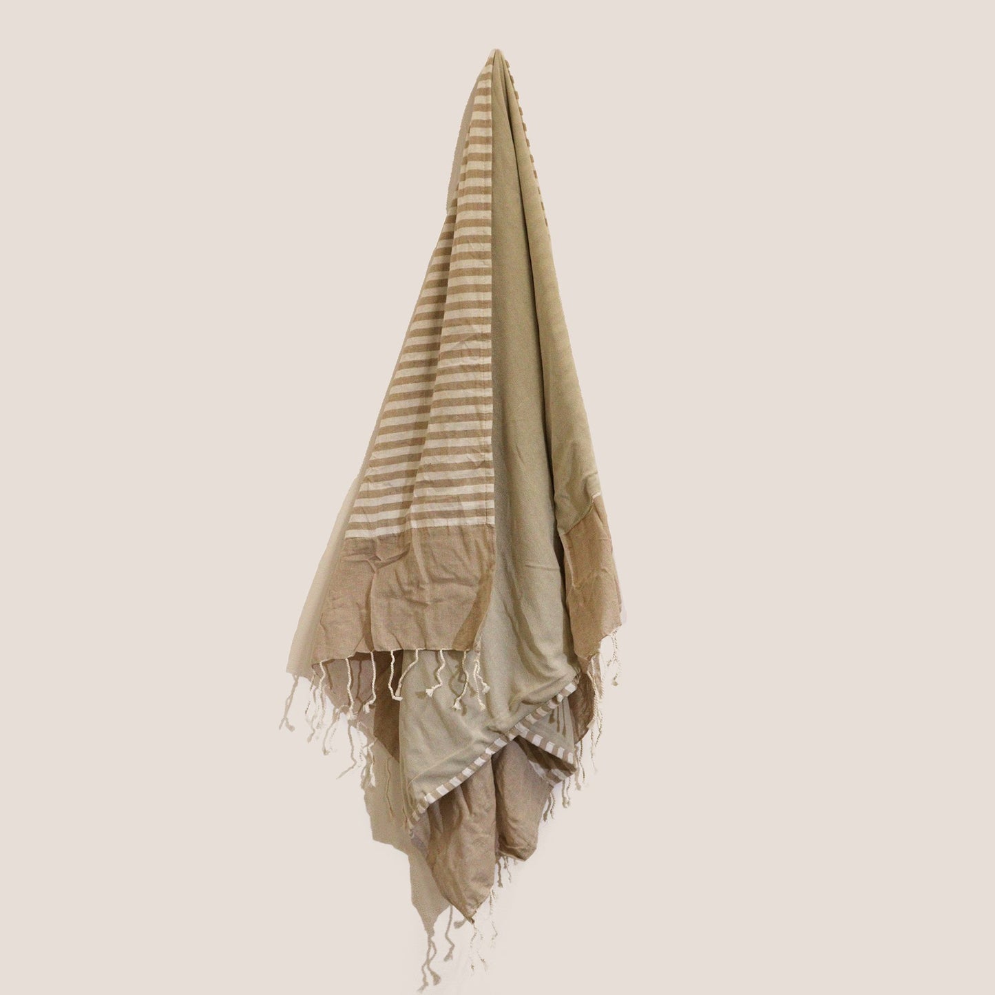 Pamut pareó törölköző – 100 × 180 cm – meleg homok