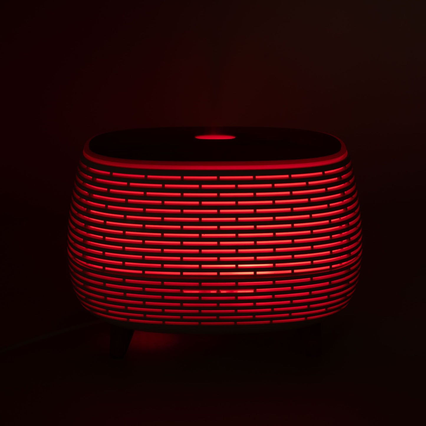 Futurisztikus bordázott aroma diffúzor színváltós fénnyel