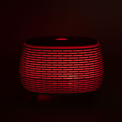 Futurisztikus bordázott aroma diffúzor színváltós fénnyel
