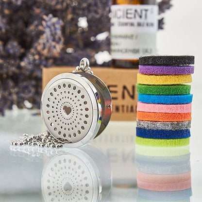 Aromaterápiás nyaklánc – Gyémánt szív, 30 mm