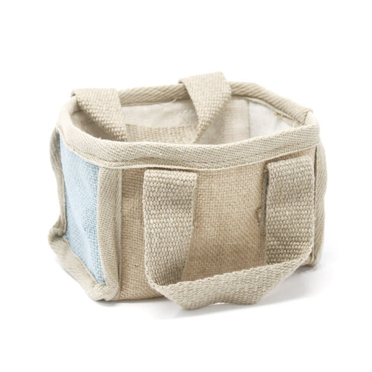 Kicsi Bevásárlókosár – 16 × 10 × 12 cm – Zöldeskék