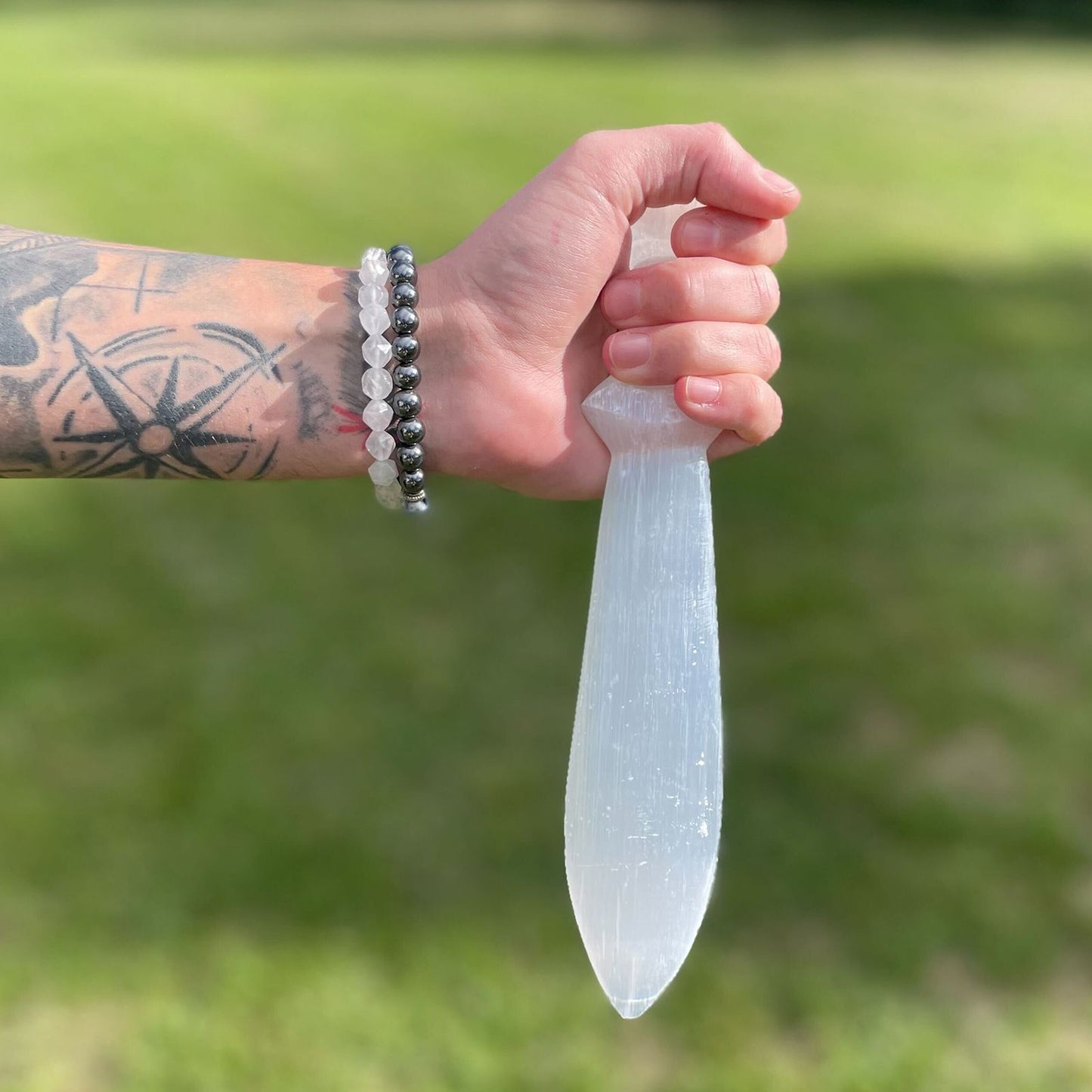 Nagy Szelenit nagyméretű rituális kés – spirális (25 cm)