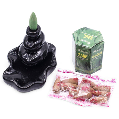 Masala visszaáramló füstölőkúpok – zsálya (10 db)