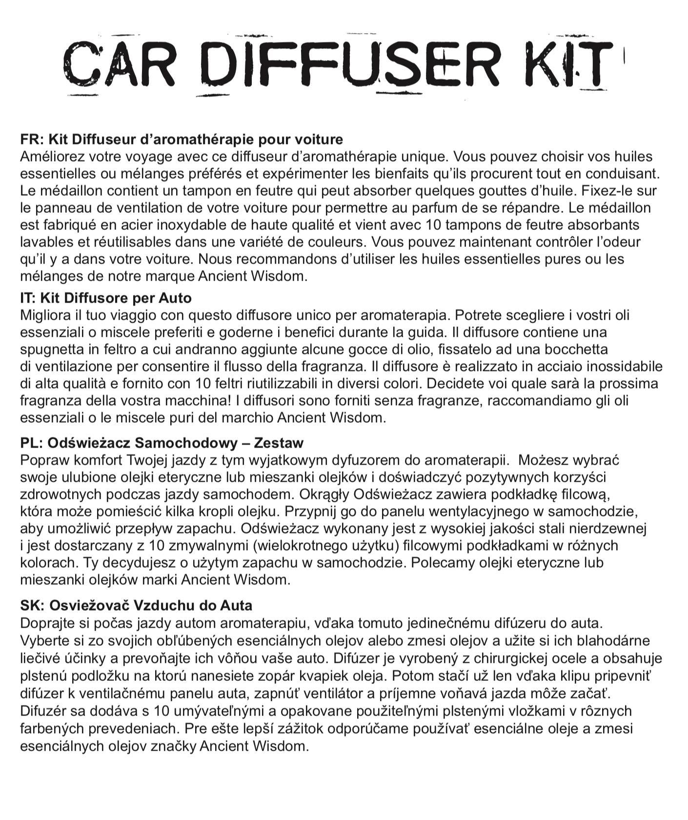 Autós aroma diffúzor – Szitakötő – 30 mm