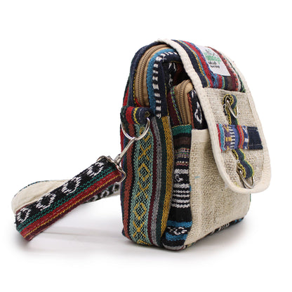 Crossbody táska – Kender/Pamut – Jhari Stílus