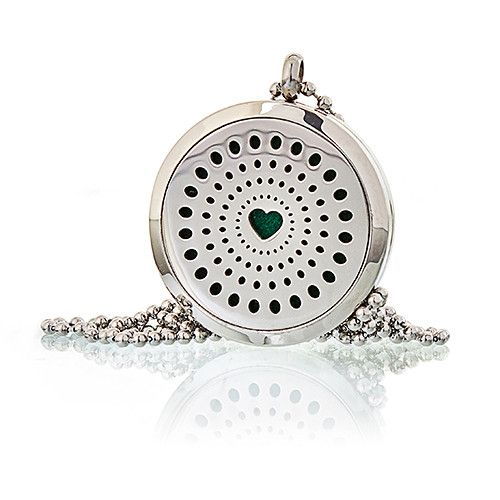 Aromaterápiás nyaklánc – Gyémánt szív, 30 mm