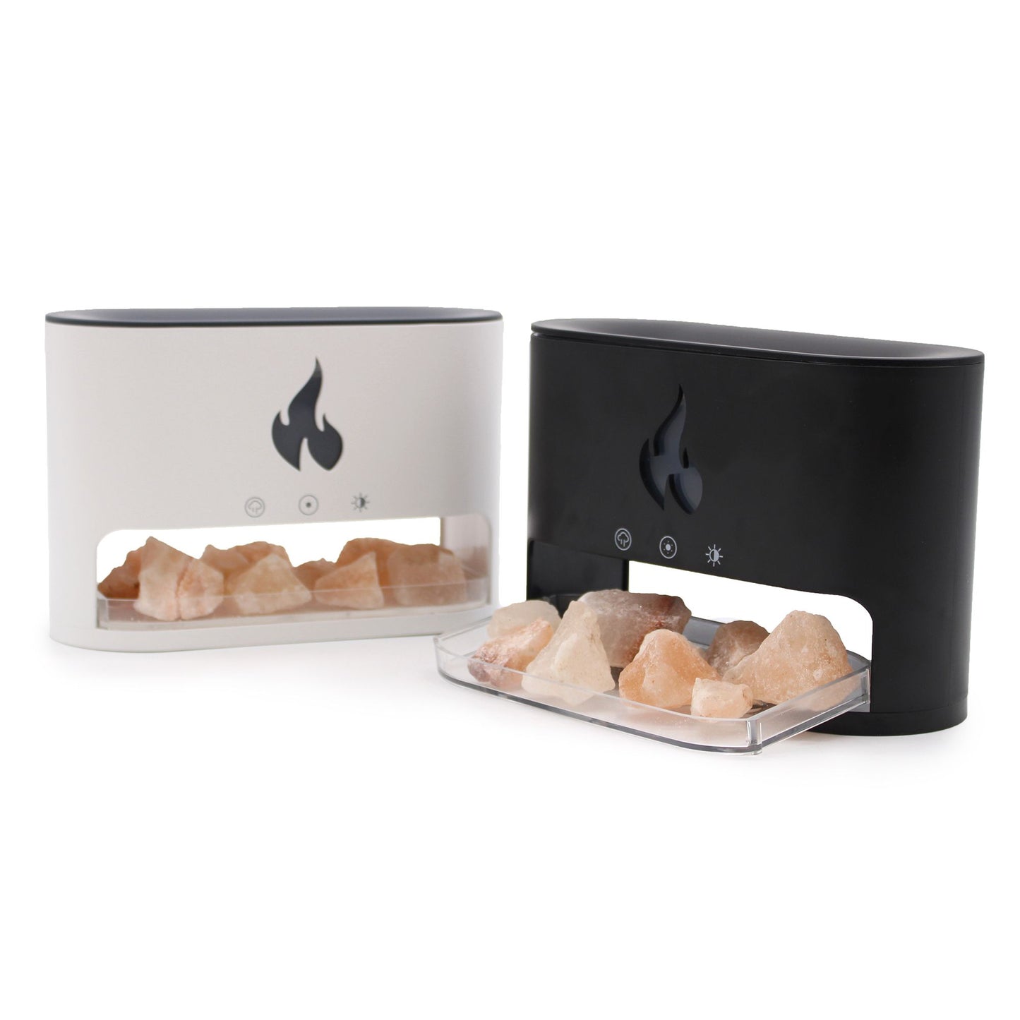 Blaze Aroma Diffúzor – Himalájai Sókamra – USB-C – Láng effektus (Sóval együtt)