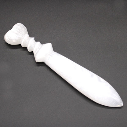 Nagy Szelenit nagyméretű rituális kés – spirális (25 cm)