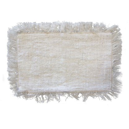 Rojtos lenvászon párnahuzat – 30 × 50 cm
