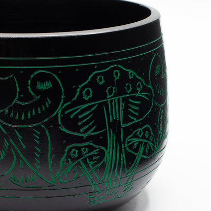 Alumínium hangtál – Gomba – Zöld (15 cm)