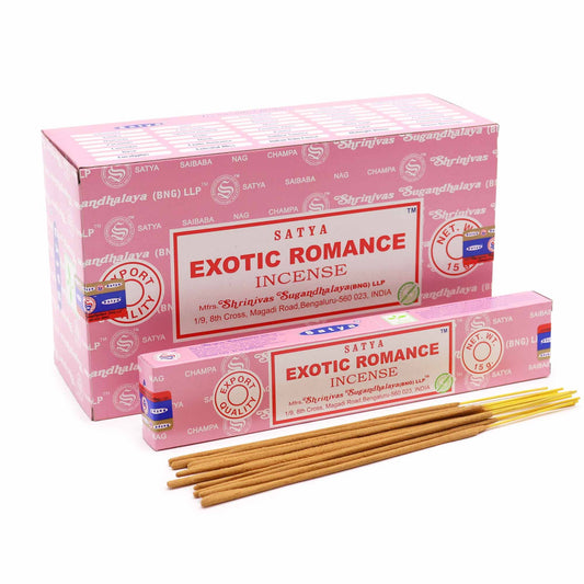 Satya füstölőpálcika 15 g – Exotikus románc