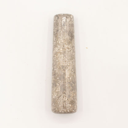 Természetes folyókő mozsár mozsártörővel – közepes (kb. 12 × 8 cm)