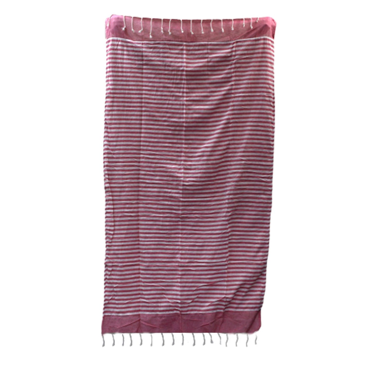 Pamut strandtörölköző – 100 × 180 cm – élénk rózsaszín