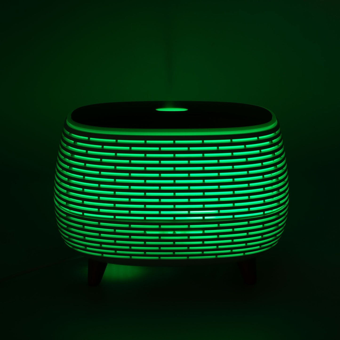 Futurisztikus bordázott aroma diffúzor színváltós fénnyel