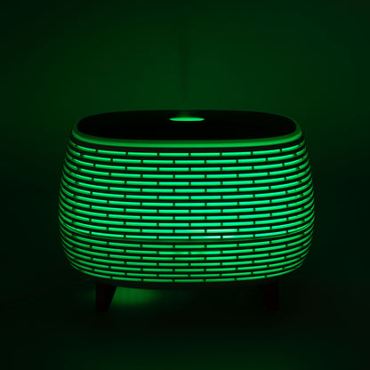Futurisztikus bordázott aroma diffúzor színváltós fénnyel