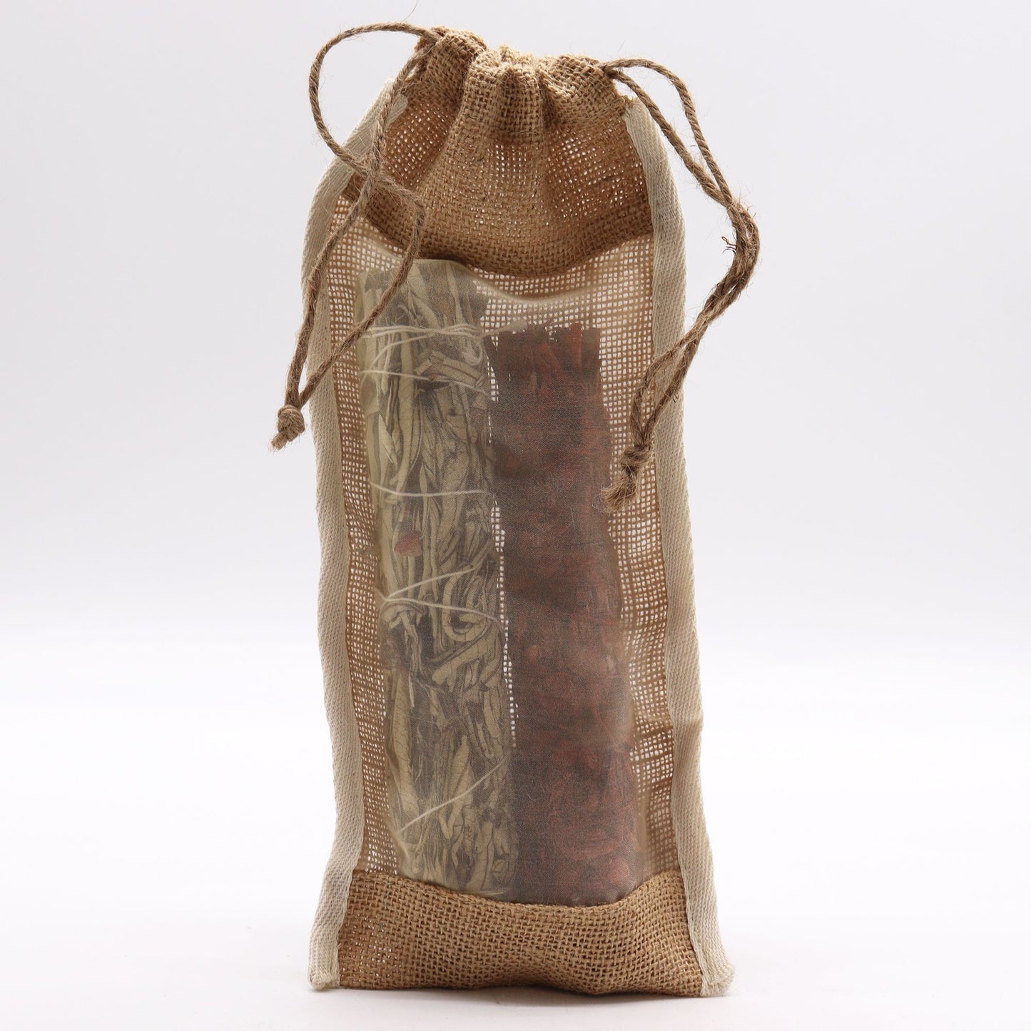 Hosszú mosott jutazsák – 35 × 15 cm