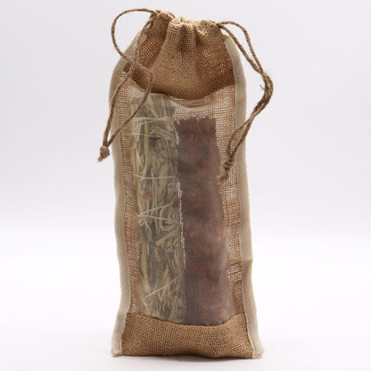 Hosszú mosott jutazsák – 35 × 15 cm