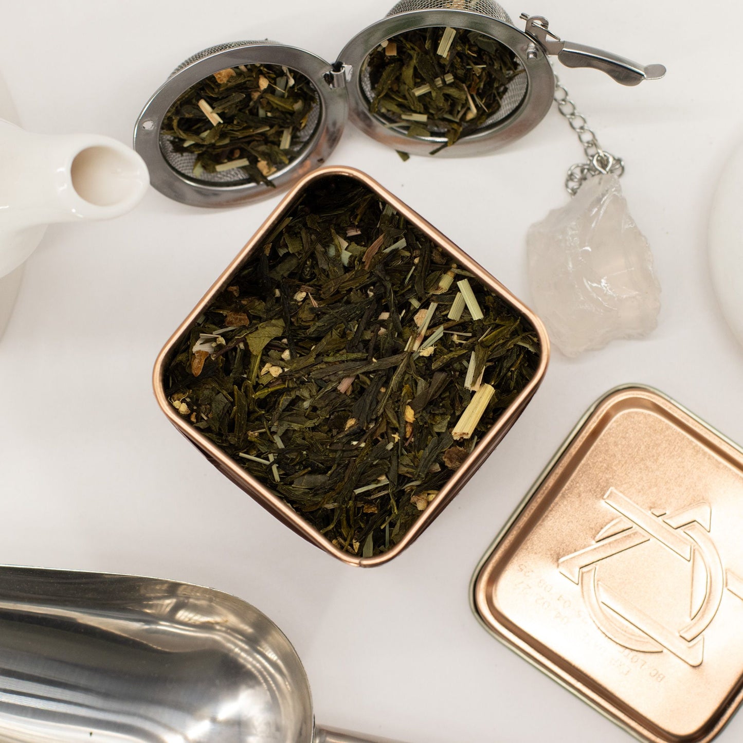 50 g Öko Klasszikus Zöld Tea Citrommal és Gyömbérrel