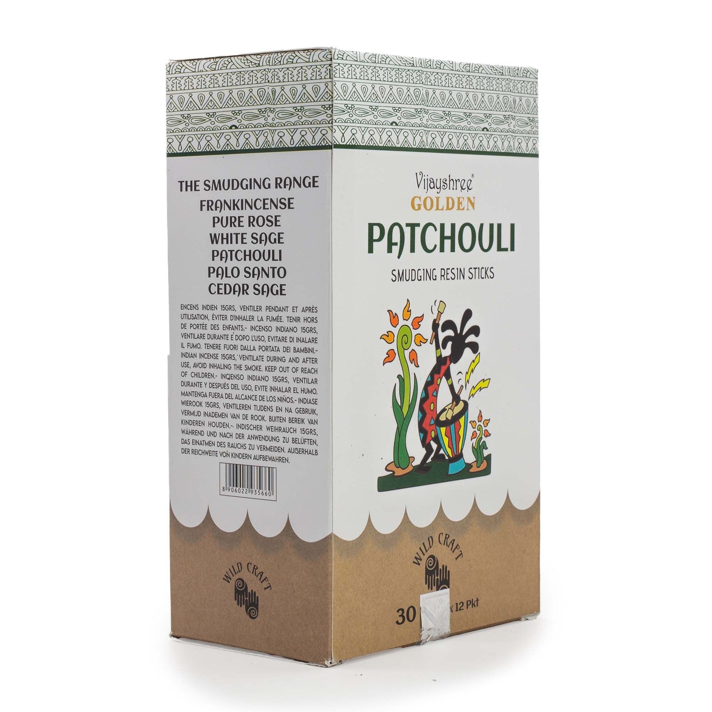 30 g Golden pacsuli gyanta füstölő (6 db)