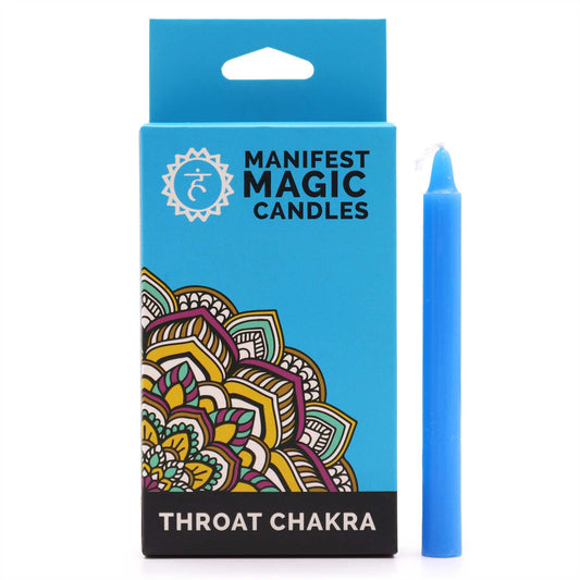 Manifest Magic gyertyák (12 db) – torokcsakra