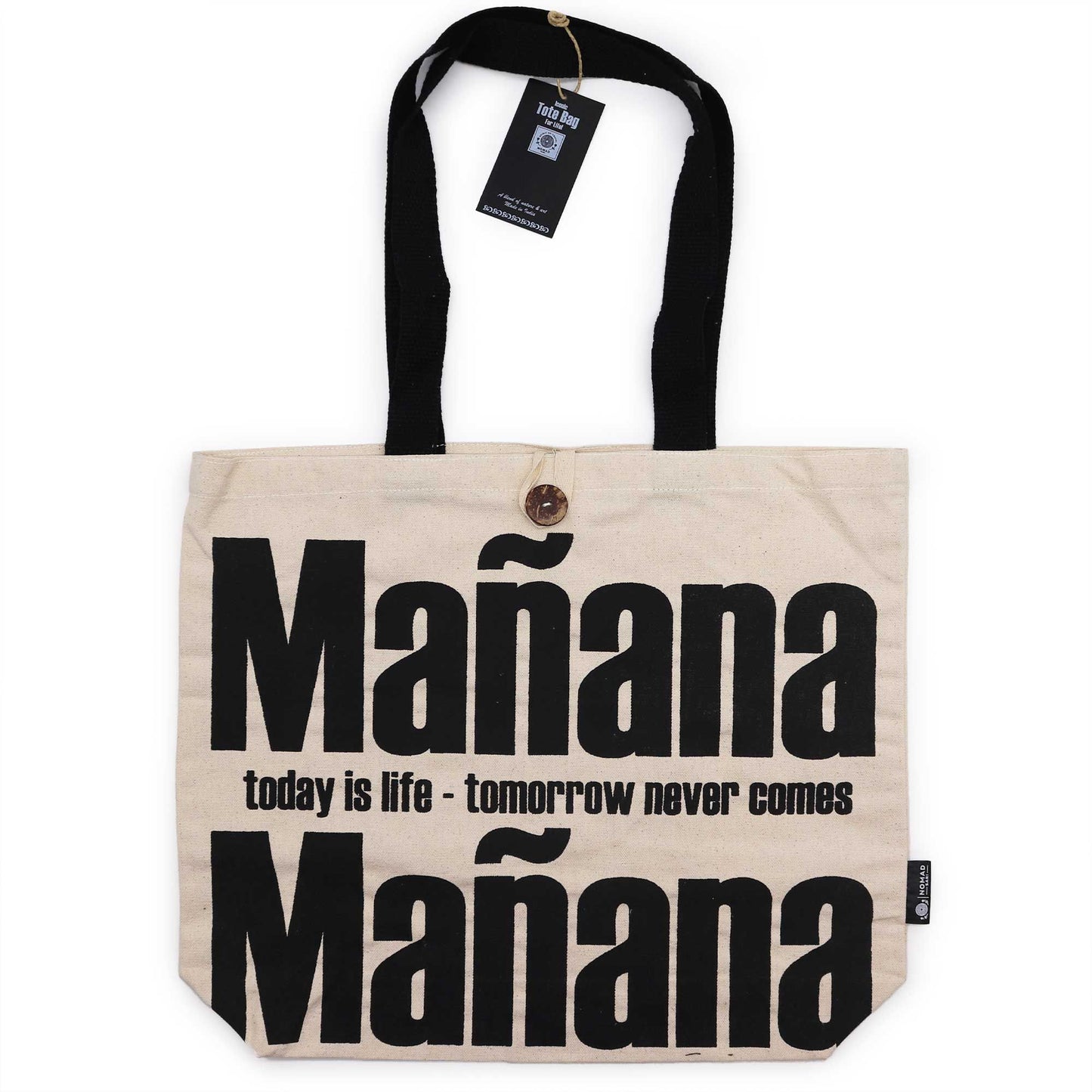 Ikonikus táska – Mañana Mañana – 10 oz (36 × 43 × 10 cm)
