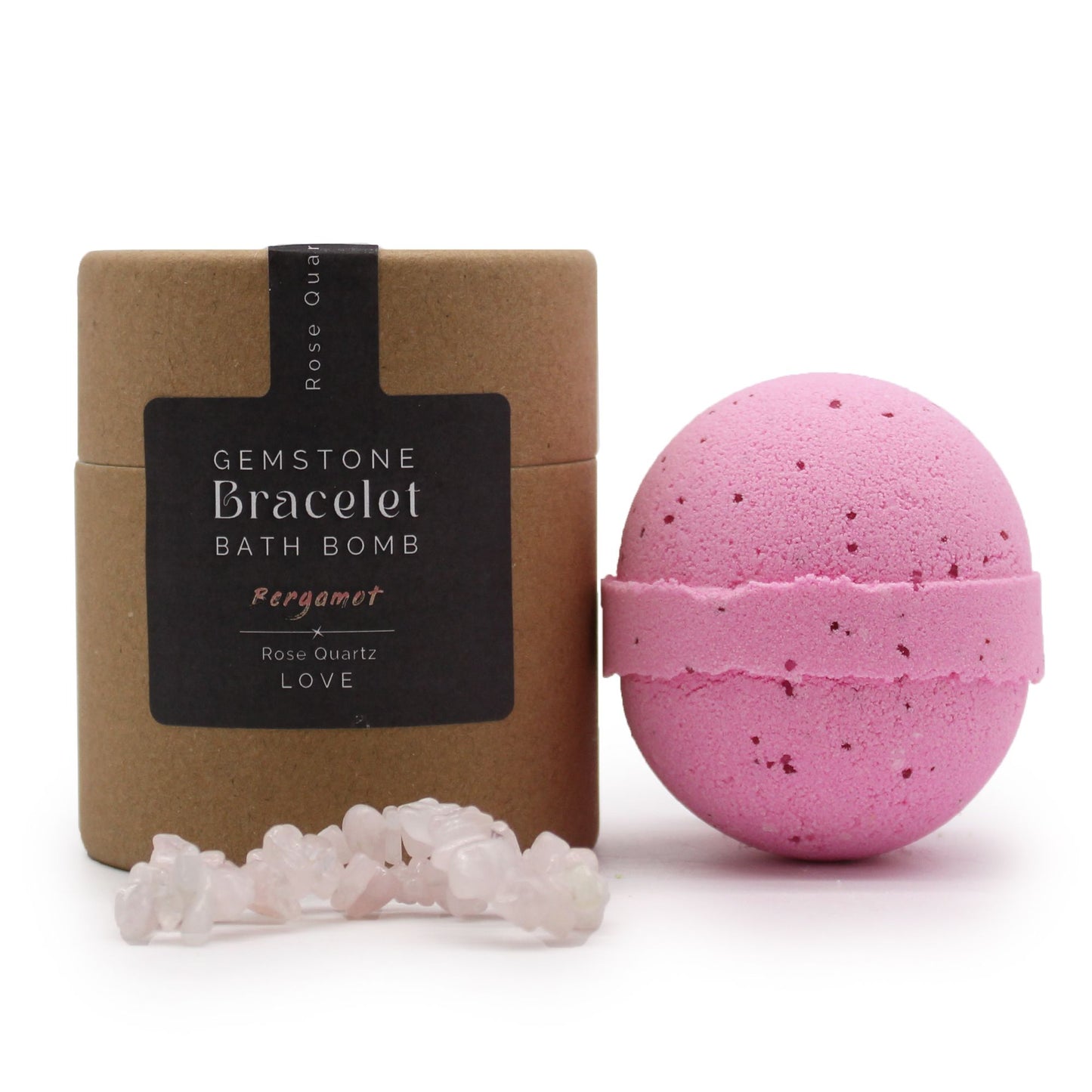 Rózsakvarc – Fürdőbomba Drágakő karkötővel