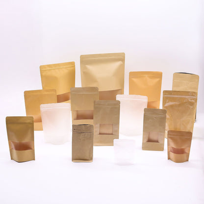 10 db Kraft ablakos tasak – 20 × 30 cm