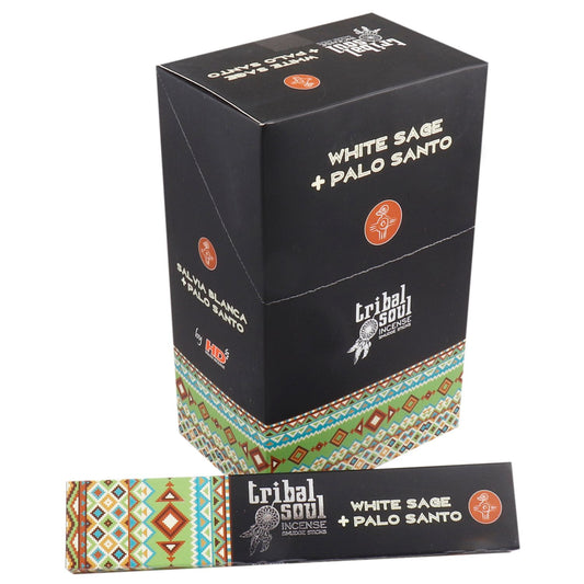 Tribal füstölőpálcika – Fehér zsálya és palo santo