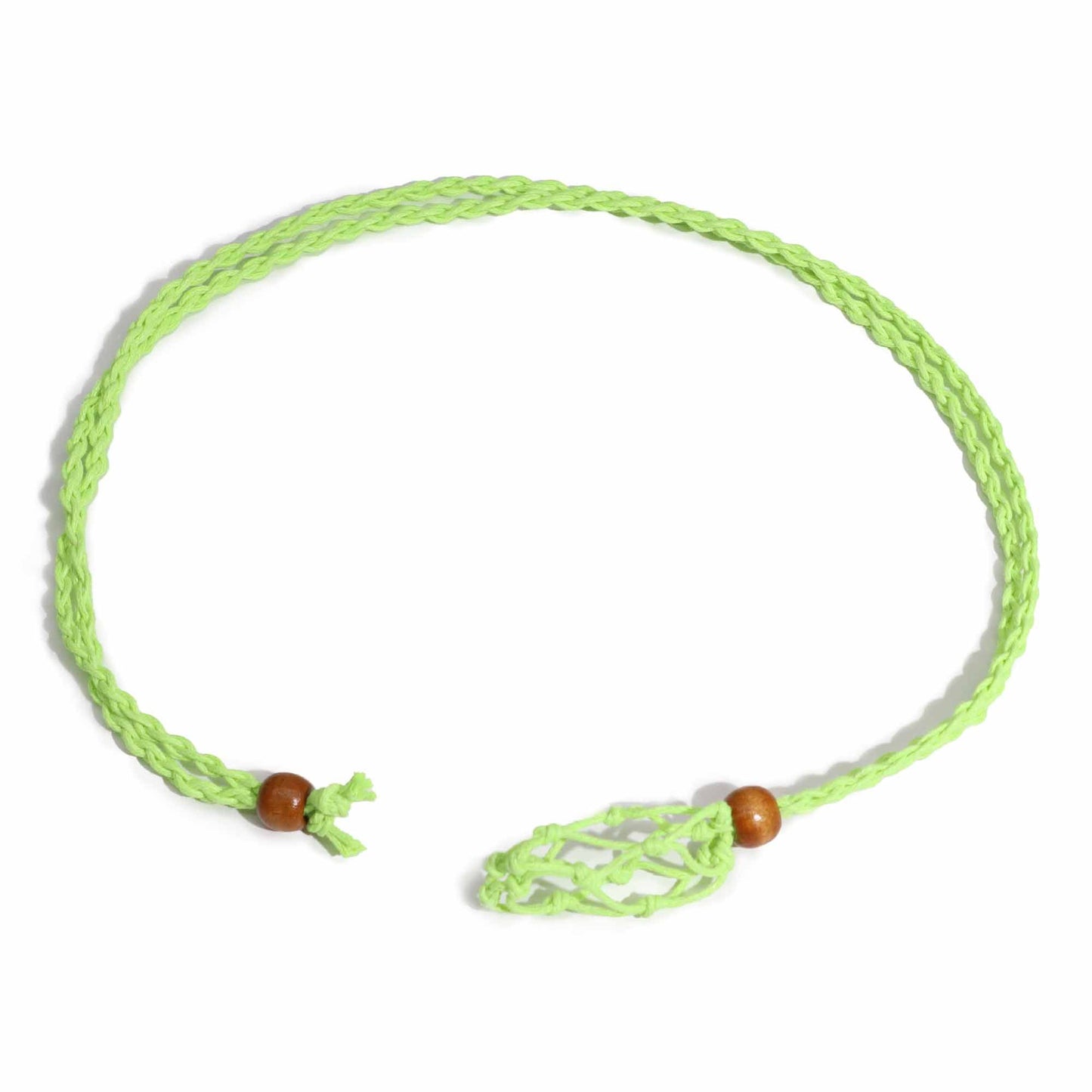 Drágakő nyaklánczsinór – zöld, 45 cm / 18 inch