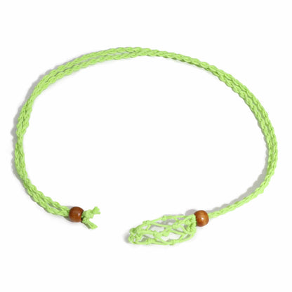 Drágakő nyaklánczsinór – zöld, 45 cm / 18 inch