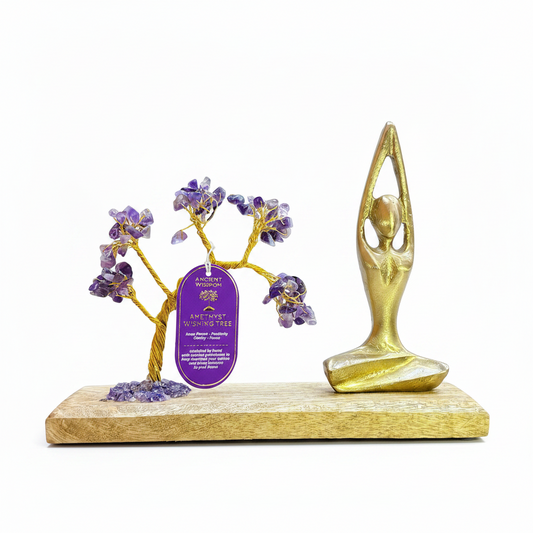 Jóga kert – Sukhasana póz – ametiszt – 100 kő