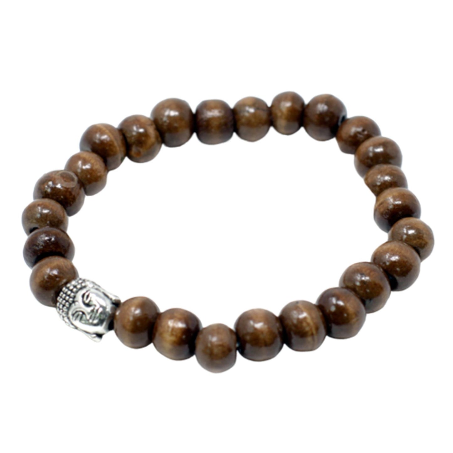 Barna Fa Gyöngy Buddha Karkötő
