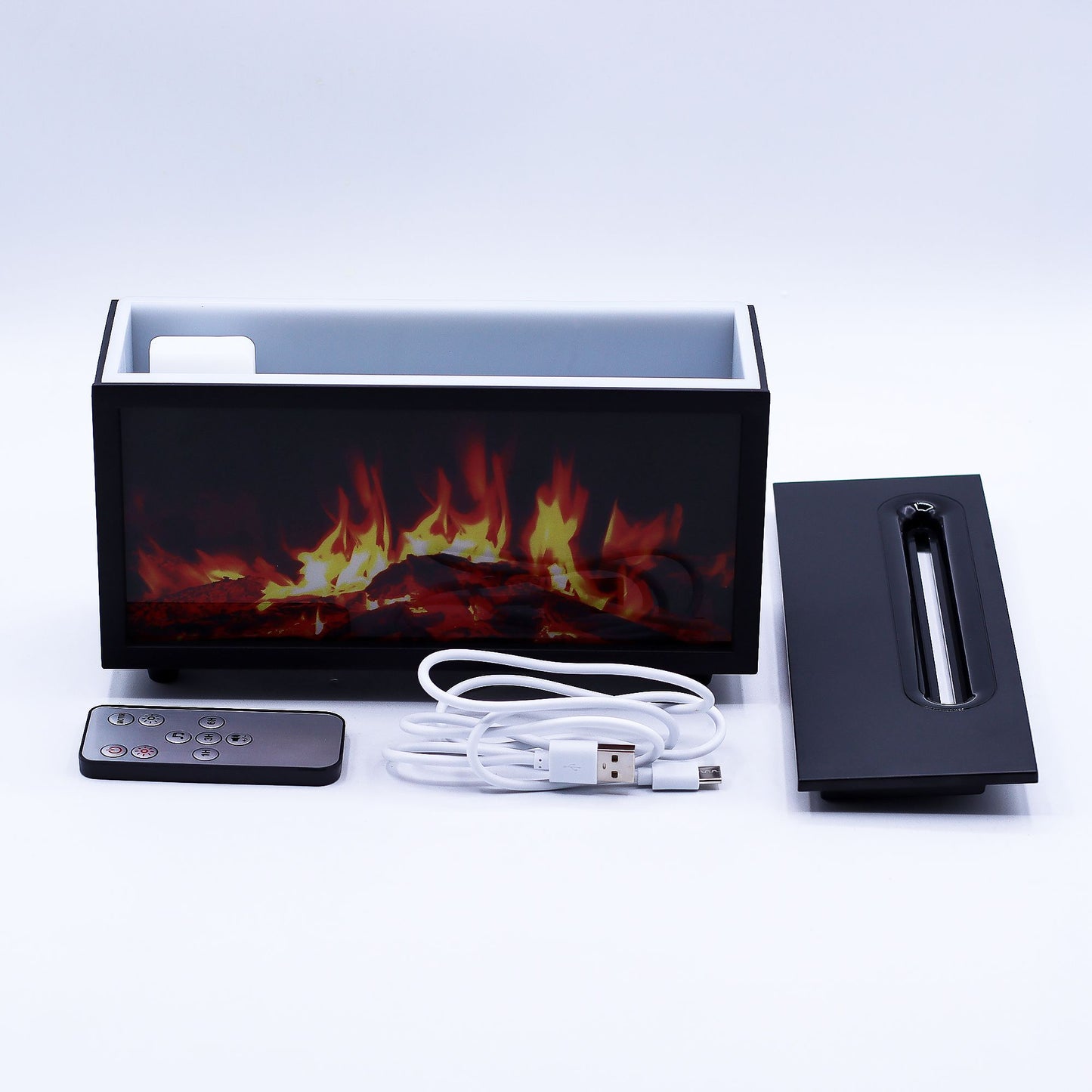 Színváltós USB aroma diffúzor – Lángoló hatás hangeffektusokkal
