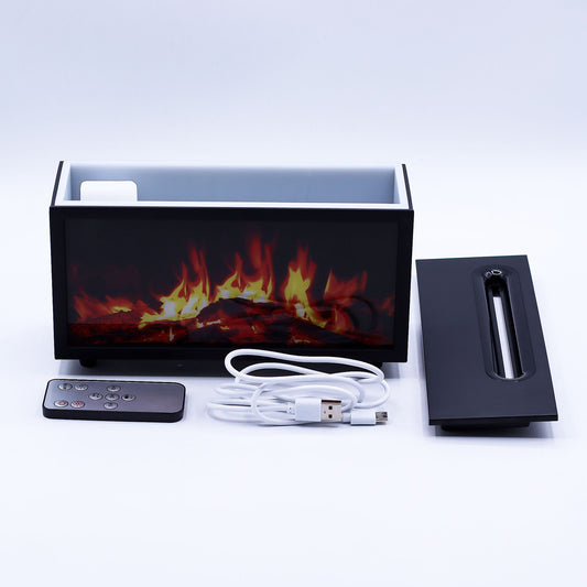 Színváltós USB aroma diffúzor – lángoló hatás hangeffektusokkal