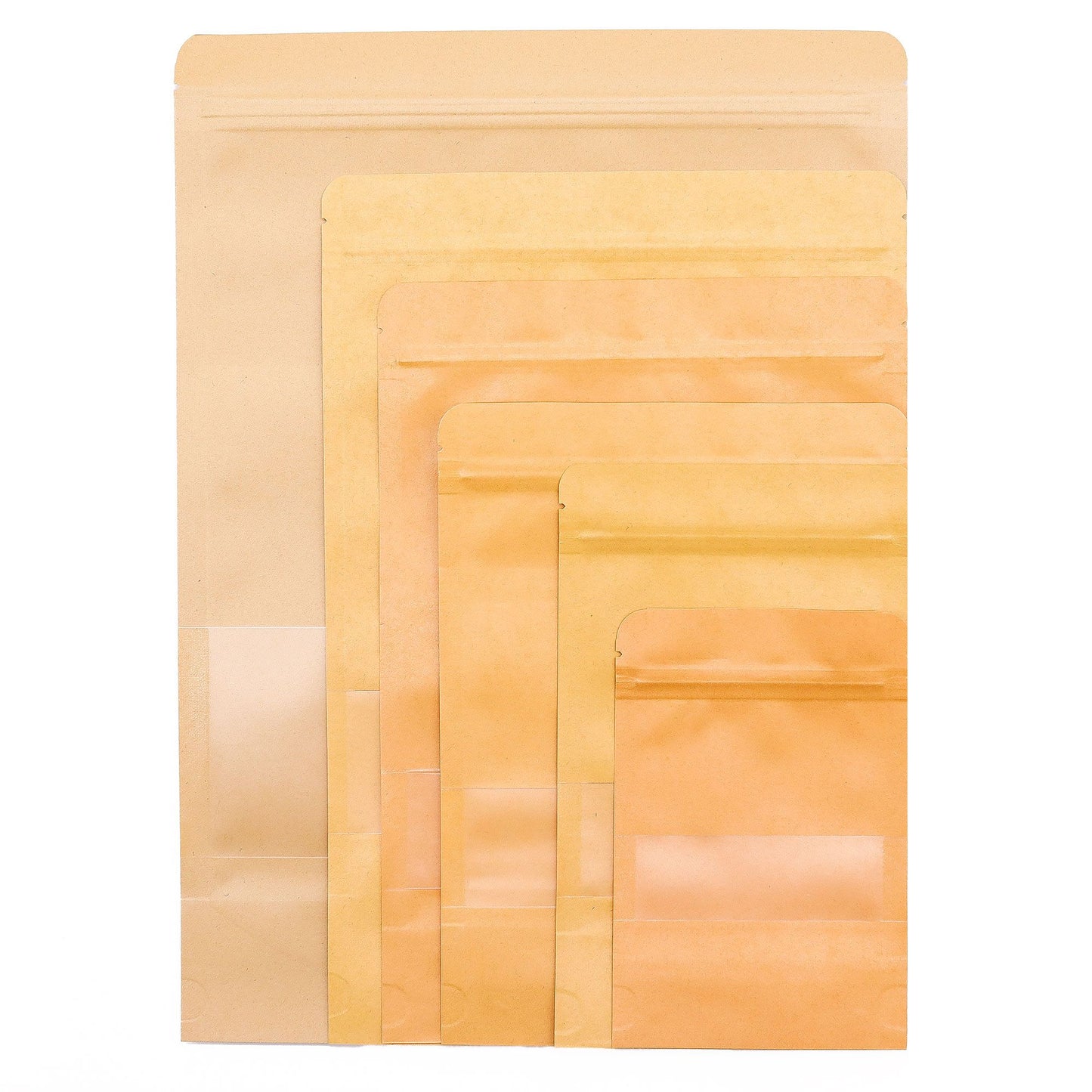 10 db kraft ablakos tasak 12 × 20 cm