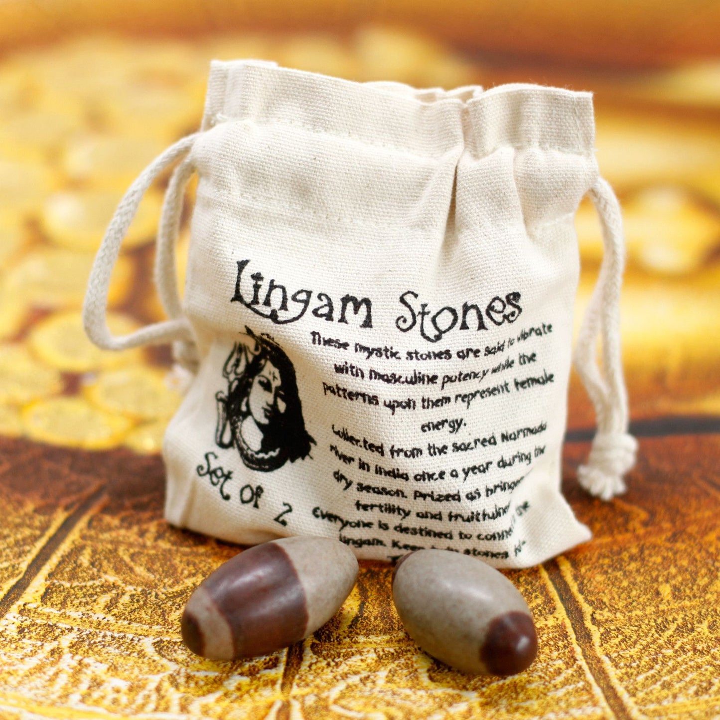 2 hüvelykes lingam kő – 2 db