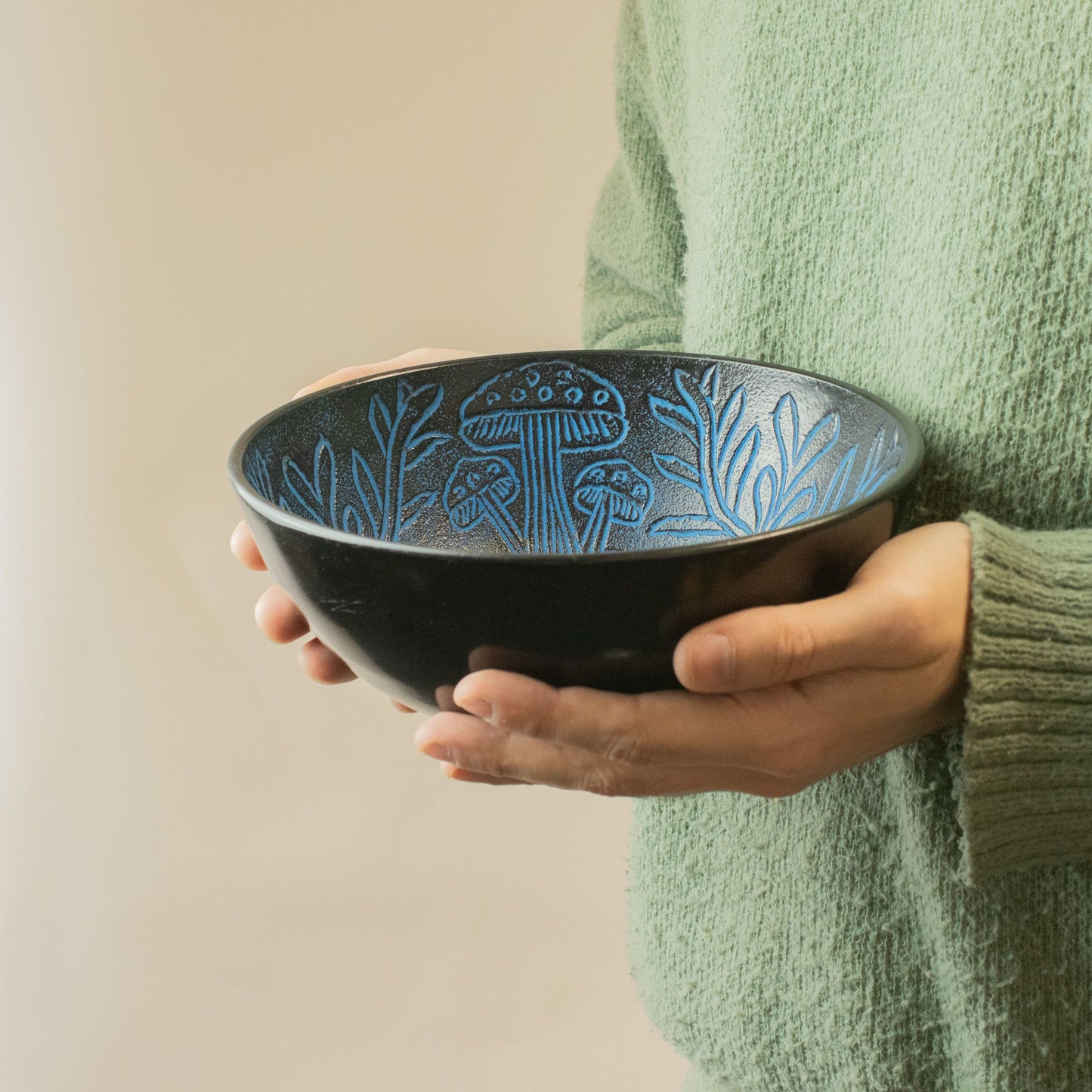 Alumínium hangtál – Gomba – Kék (20 cm)