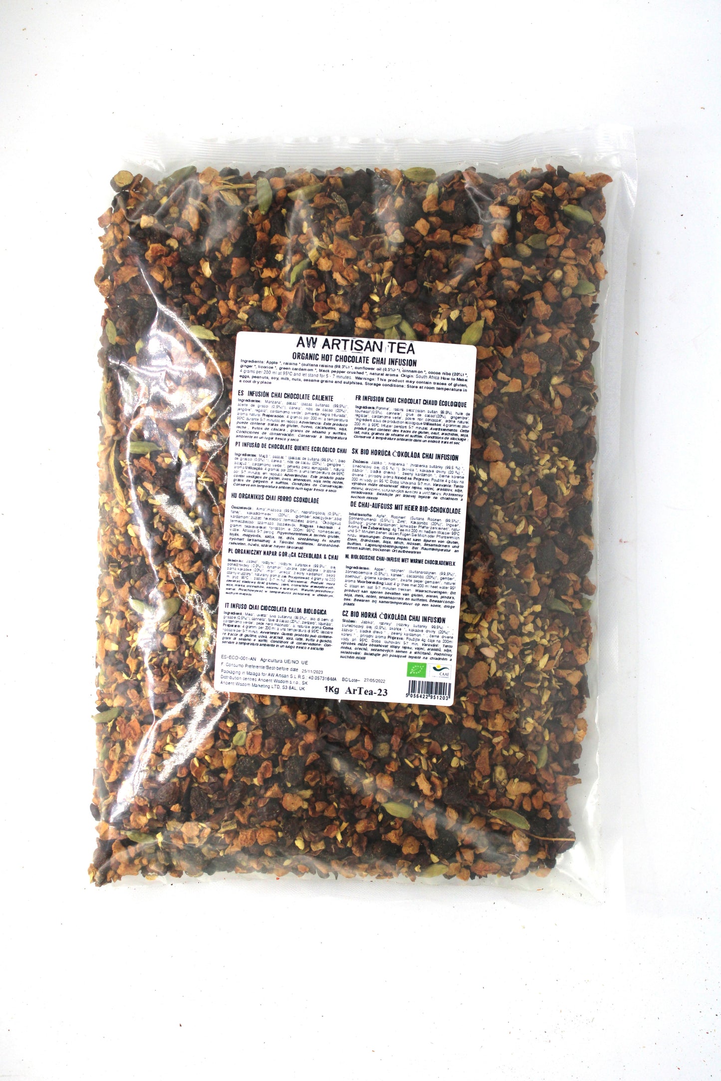 Bio forró csokoládés chai infúzió – 1 kg