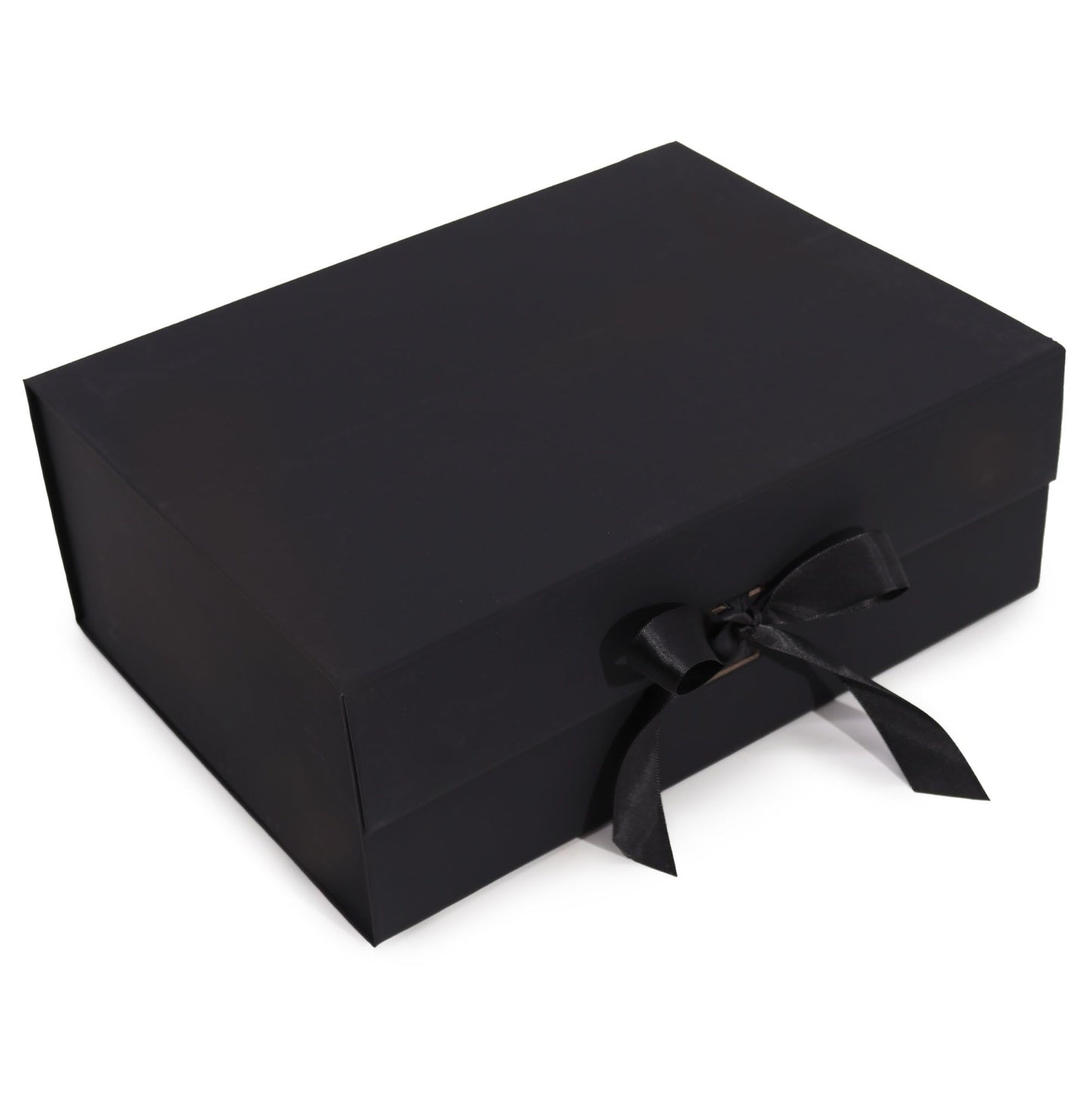 Lapos ajándékdoboz – extra nagy (33 × 25 × 12 cm) – fekete
